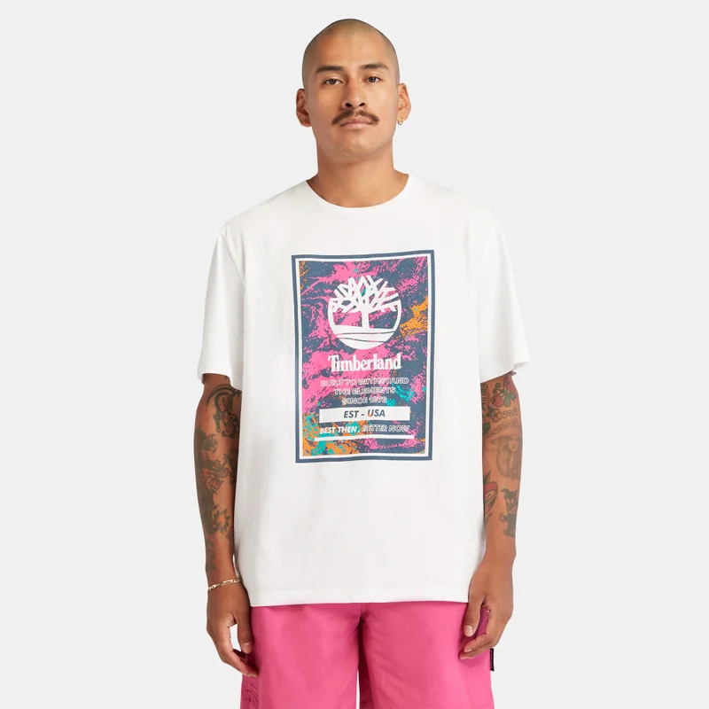 Timberland Men's Printed Logo Authentic T-Shirt
