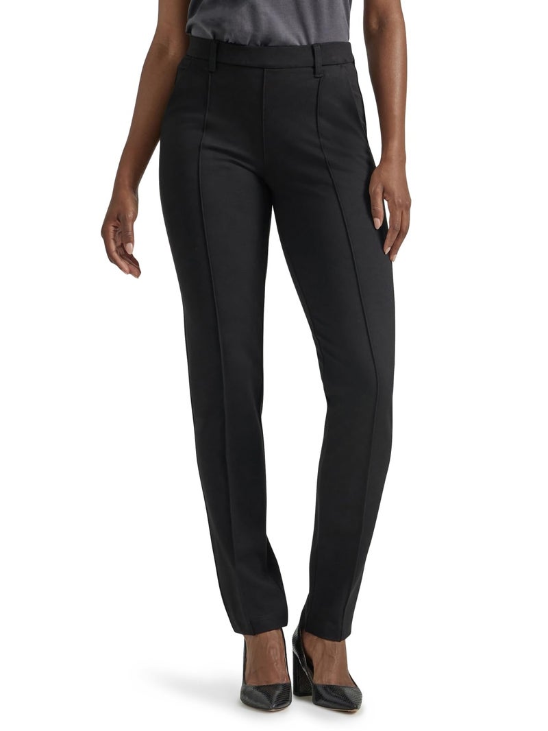 Lee Women's Ultra Lux Comfort Any Wear Straight Leg Pant Unionall Black 16 - Image 1