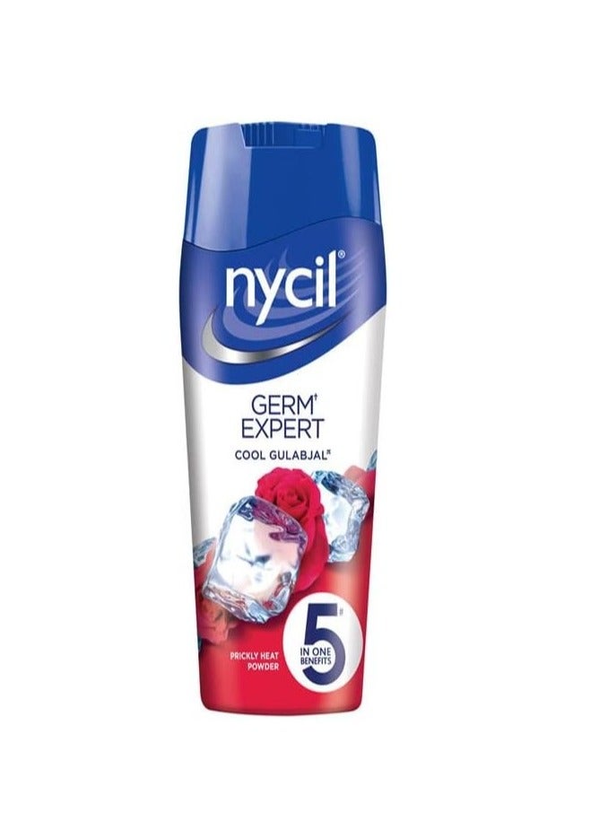 Nycil Germ Expert Cooling Talc - Prickly Heat powder Cool Gulabjal Cooling Talc Body Powder - Image 1