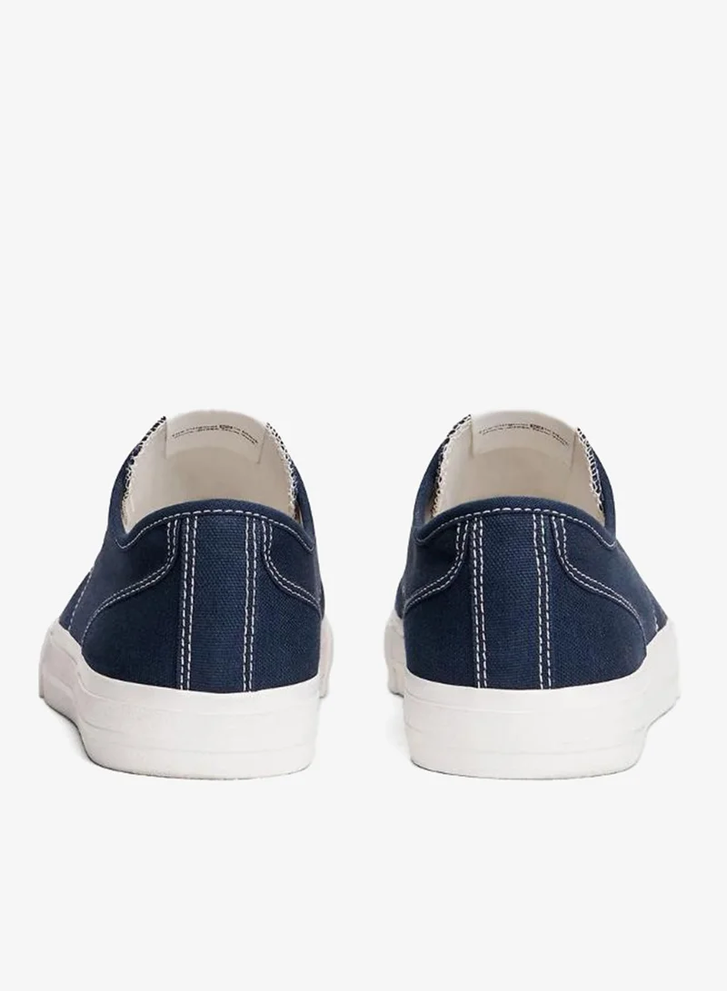 TOMMY JEANS Dark Night Navy Archive Vulc Low Top Lace Up Sneakers for Men | Best Price UAE