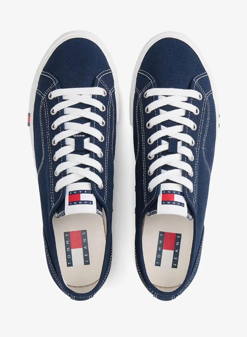 TOMMY JEANS Dark Night Navy Archive Vulc Low Top Lace Up Sneakers for Men | Best Price UAE