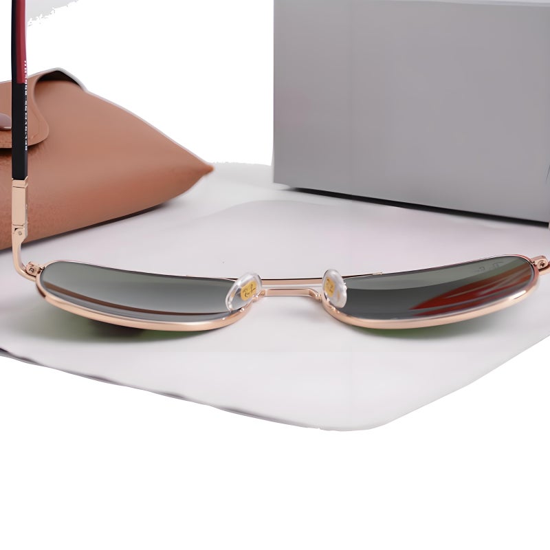 POLICE Men's Cycling Glasses Fashion Sunglasses Metal High-end Sunglasses Black Frame with UV Lenses - Image 4