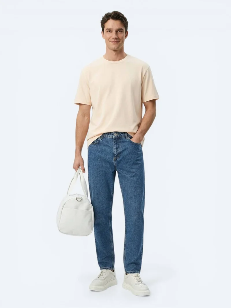 Kip Salmon Plain Cotton Blended T-Shirt