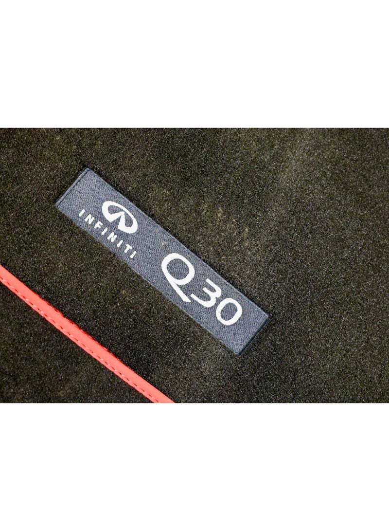 Infiniti VEL MAT RED STICH For Infiniti QX30 2016 -2020 - Image 2
