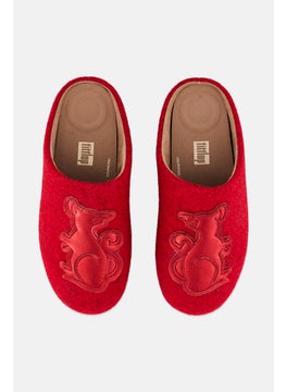 FitFlop Women Chrissie Slip On Clog, Red  - Image 3