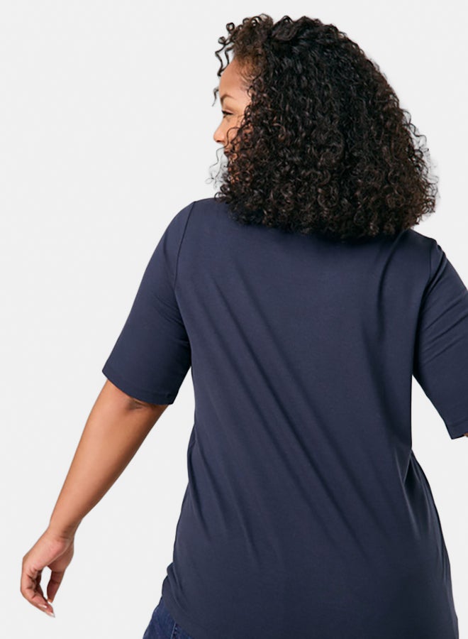 T-Shirt With Decorative Printed Lettering
