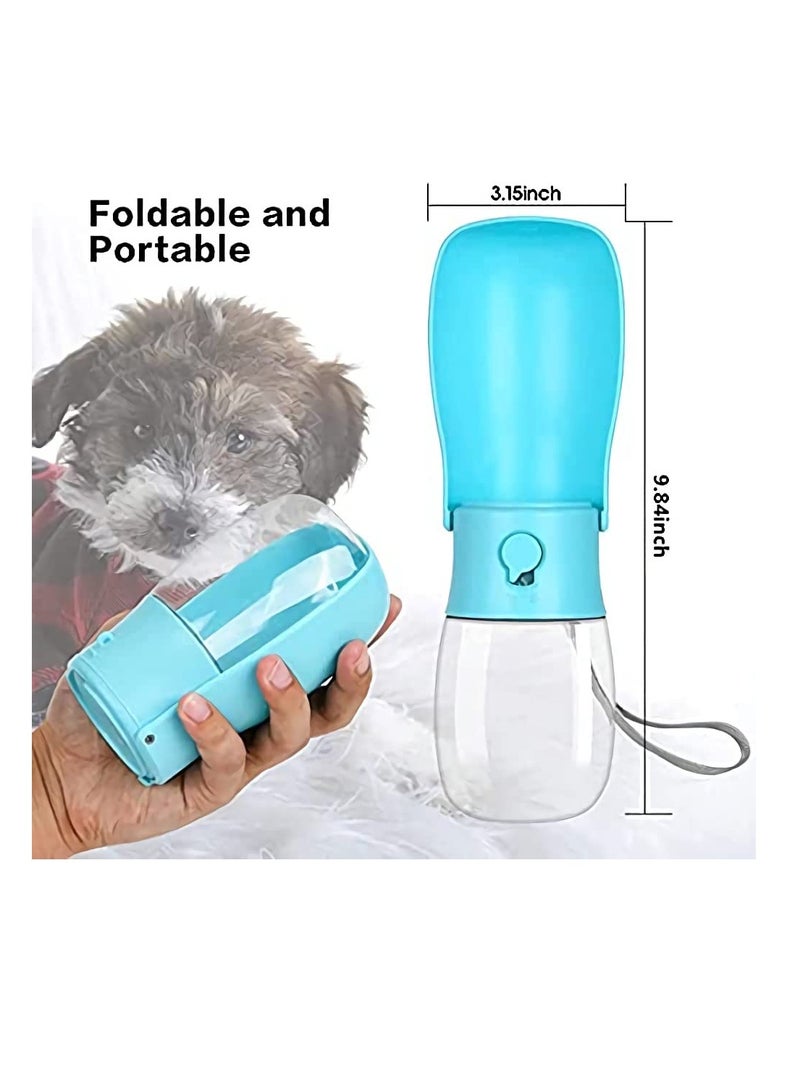 Excefore Dog Water Bottle - Foldable Dispenser for Walking, Portable Pet Travel, BPA Free Cat, Rabbit,Puppy and Other Animals(10 Oz) - Image 4