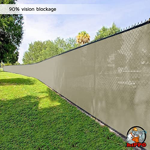HIPPO - Privacy Screen Fence Heavy Duty Shade Net with Polyester Band, Brass Eyelets & Tie Cords (Ivory, 1.5 mt X 5 mt) - Image 2