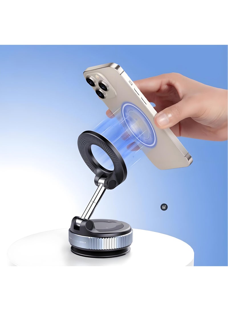 حامل هاتف مغناطيسي للسيارة، حامل هاتف للسيارة بالشفط، حامل هاتف لسيارتك، حامل هاتف مغناطيسي للسيارة متوافق مع جميع الهواتف الذكية - Image 5