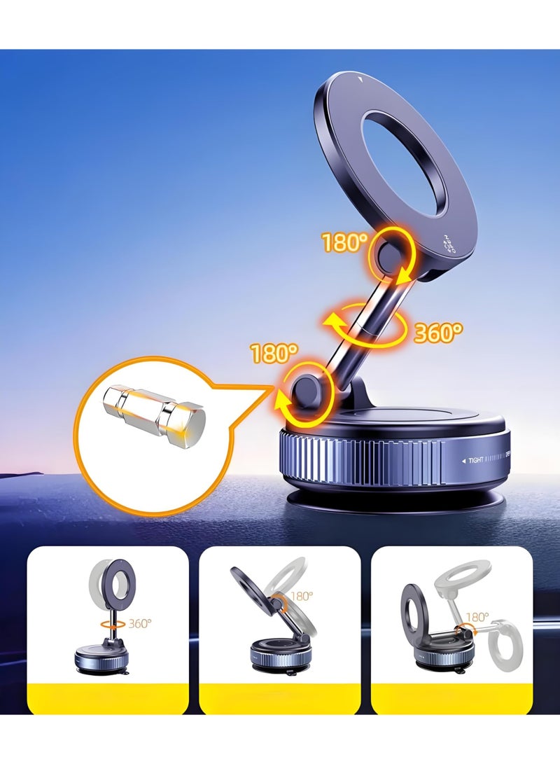 حامل هاتف مغناطيسي للسيارة، حامل هاتف للسيارة بالشفط، حامل هاتف لسيارتك، حامل هاتف مغناطيسي للسيارة متوافق مع جميع الهواتف الذكية - Image 2