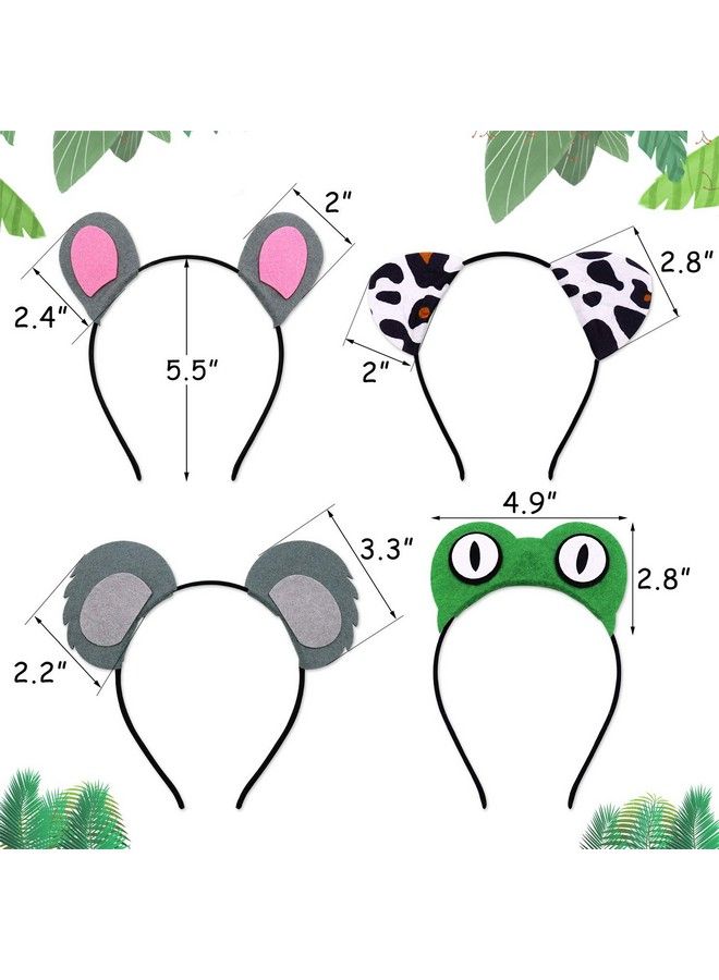 12Pcs Jungle Animal Headbands Safari Party Favors Wild One Birthday Photo Booth Props Zoo Animals Party Decorations Jungle Animal Birthday Party Decor Party Animal Hair Hoop For Kids Adults - Image 4