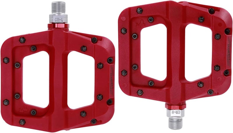 FOOKER MTB Pedals Mountain Bike Pedals 3 Bearing Non-Slip Lightweight Nylon Fiber Bicycle Platform Pedals for BMX MTB 9/16" - Image 2