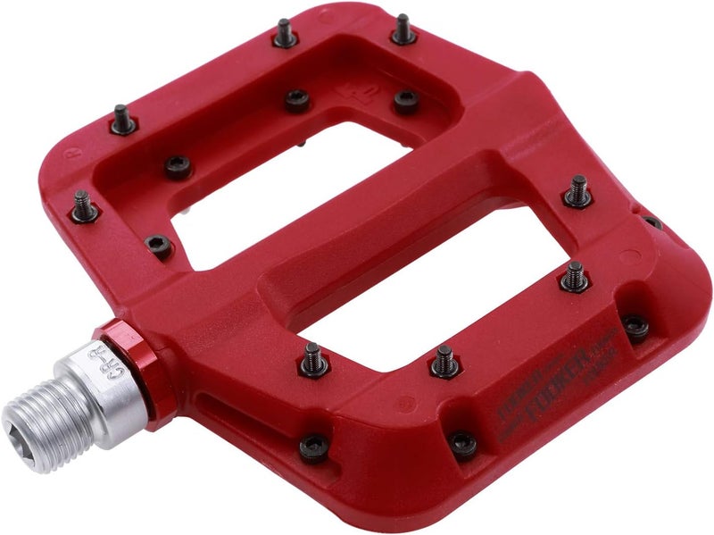 FOOKER MTB Pedals Mountain Bike Pedals 3 Bearing Non-Slip Lightweight Nylon Fiber Bicycle Platform Pedals for BMX MTB 9/16" - Image 1