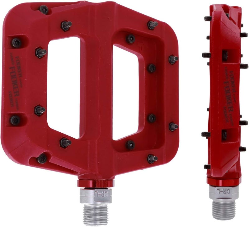 FOOKER MTB Pedals Mountain Bike Pedals 3 Bearing Non-Slip Lightweight Nylon Fiber Bicycle Platform Pedals for BMX MTB 9/16" - Image 3