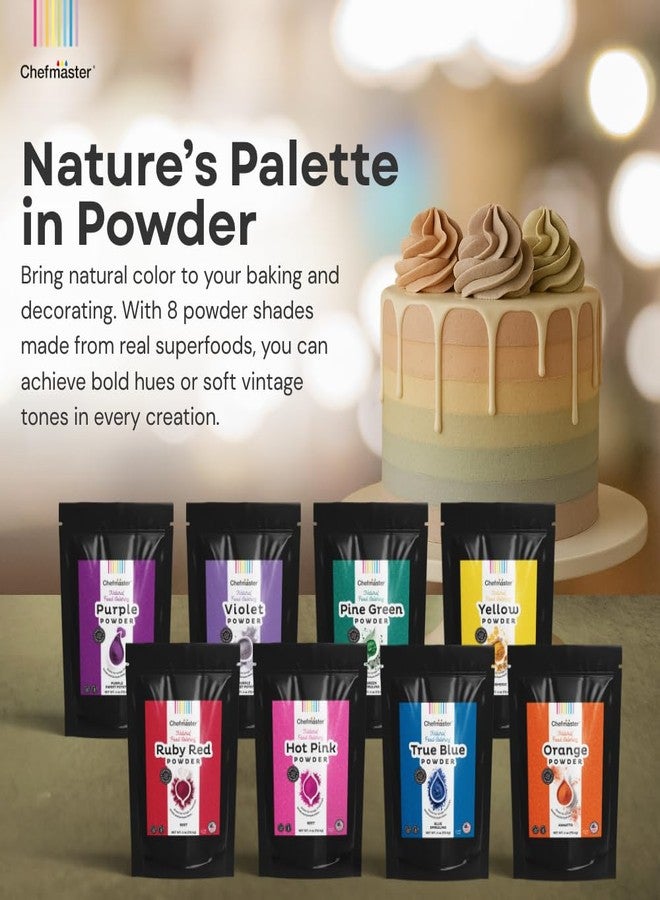 Chefmaster Plant-Based Natural Food Color Powder by Chefmaster, No Artificial Dyes, Turmeric Powder for Icing, Fondant, Buttercream & Decorating, Quality Crafted in California USA, Yellow, 4 oz - Image 2
