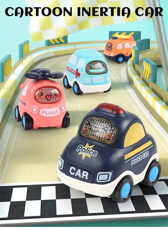 GROIC GROIC Cartoon Pull Back Diecast Car 6 Pcs Mini Toy Set with Map Storage Bag for Kids  - Image 2