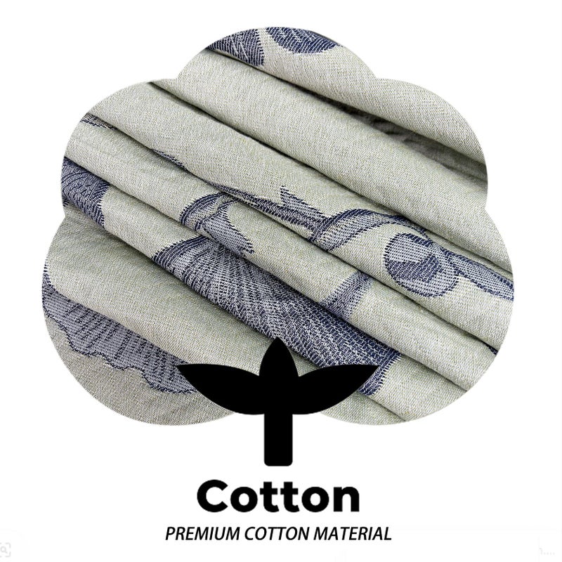 Bifqioy Ginkgo Leaf Quilt Queen Size Green Gray Reversible Cotton Bedspread Coverlet for All Seasons Lightweight Muslin Quilt Throw Blanket for Bed, Couch(Queen) - Image 3