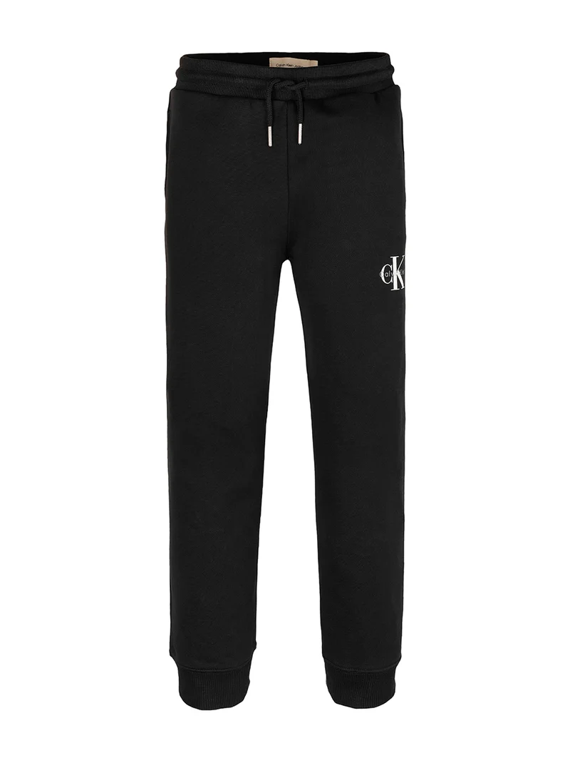 Calvin Klein Jeans Youth Logo Drawstring Cuffed Sweatapants