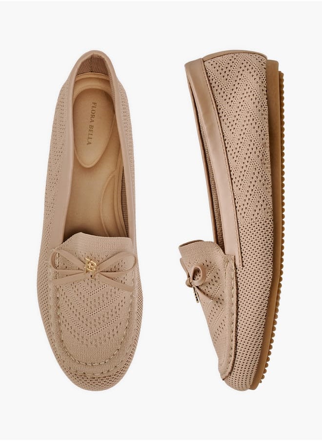 Flora Bella By Shoexpress Women's Bow Accent Slip-On Loafers  - Image 1
