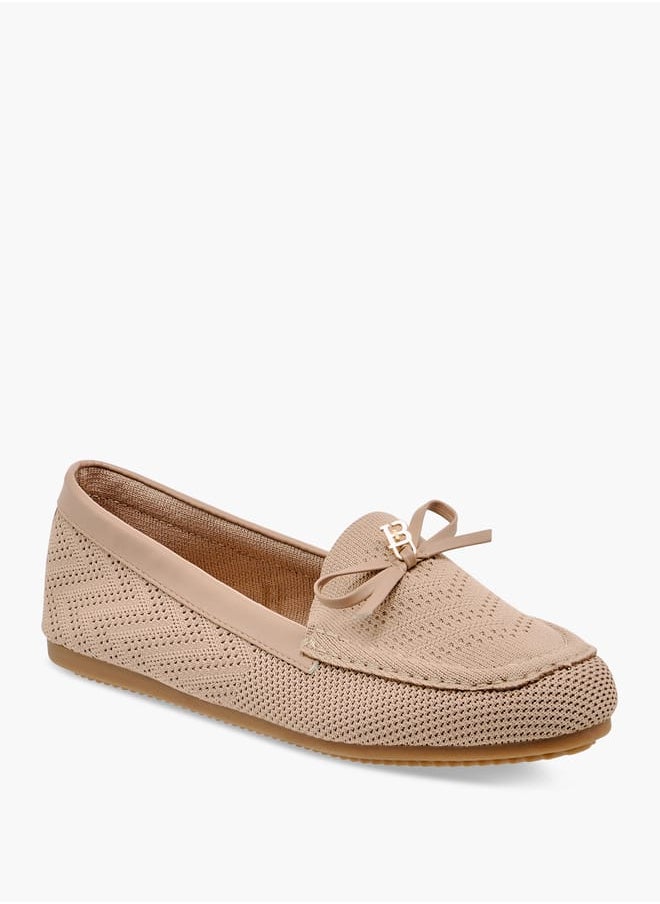Flora Bella By Shoexpress Women's Bow Accent Slip-On Loafers  - Image 2
