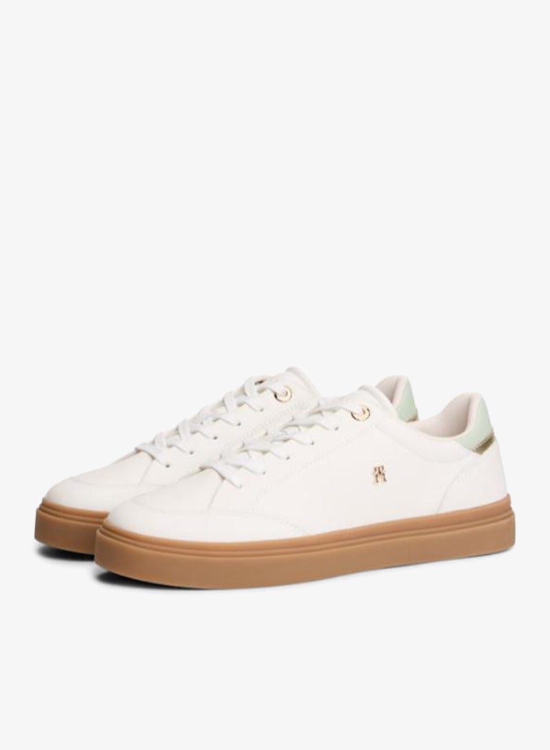 TOMMY HILFIGER Monogram Leather Trainers - Image 3