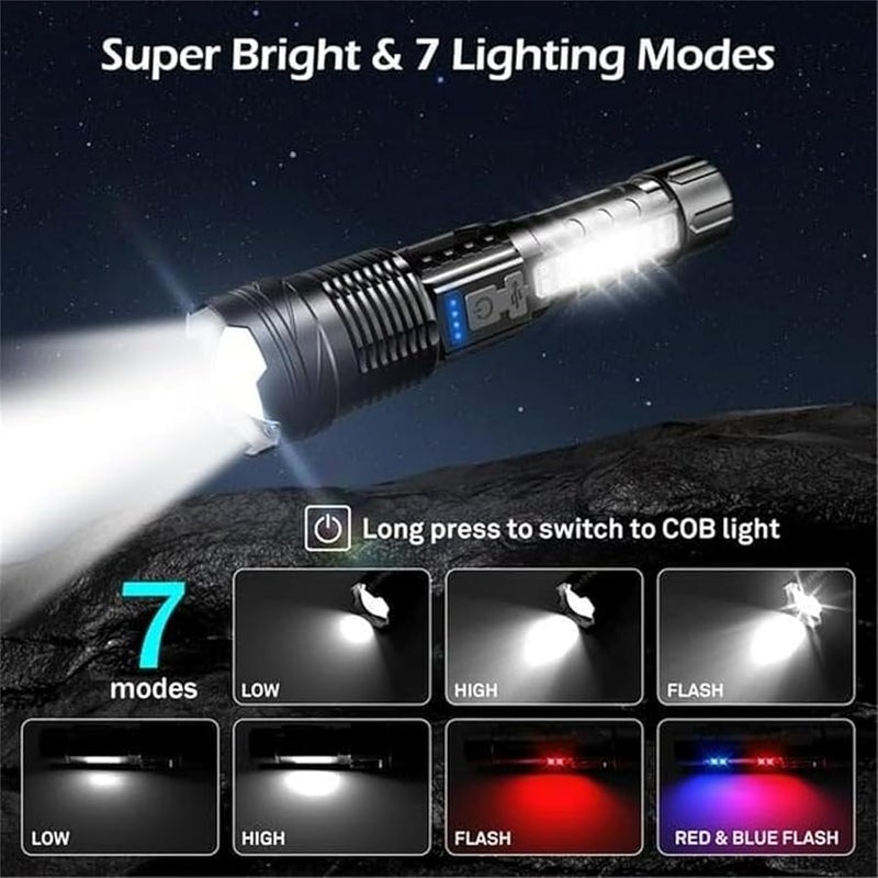 Economicalk A70 Tactical LED Flashlight Rechargeable Waterproof Portable Outdoor Camping 1pcs - Image 5