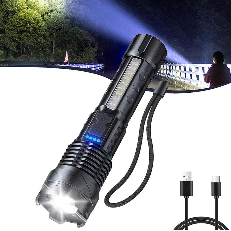 Economicalk A70 Tactical LED Flashlight Rechargeable Waterproof Portable Outdoor Camping 1pcs - Image 1
