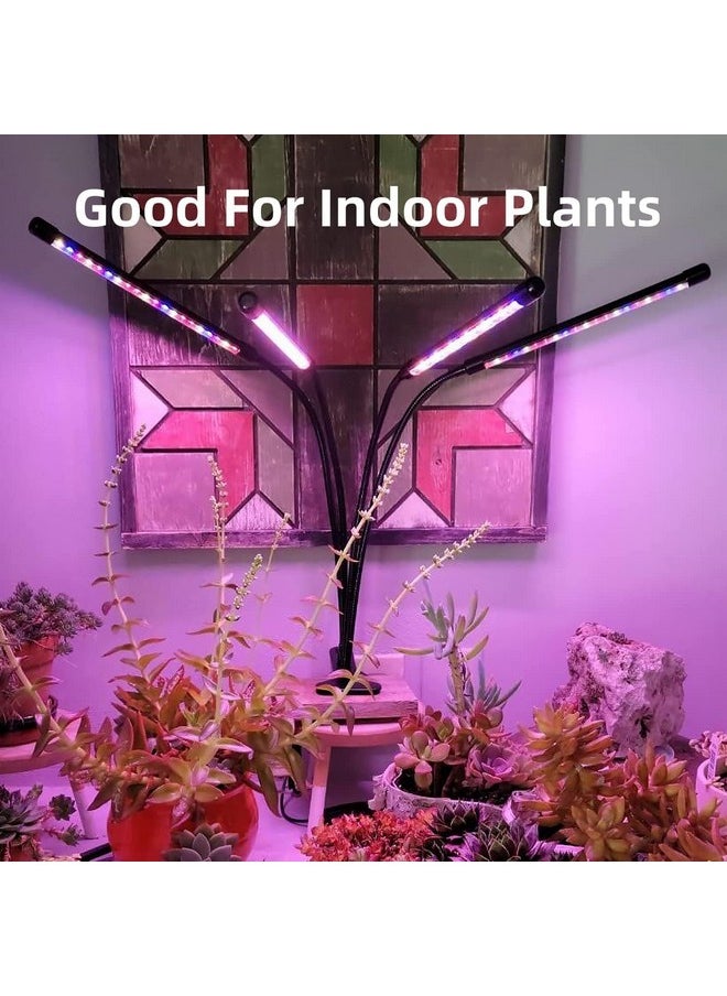 LEOTER - LEOTER Grow Light for Indoor Plants - Upgraded Version 80 LED Lamps with Full Spectrum & Red Blue Spectrum, 3/9/12H Timer, 10 Dimmable Level, Adjustable Gooseneck,3 Switch Modes - Image 1