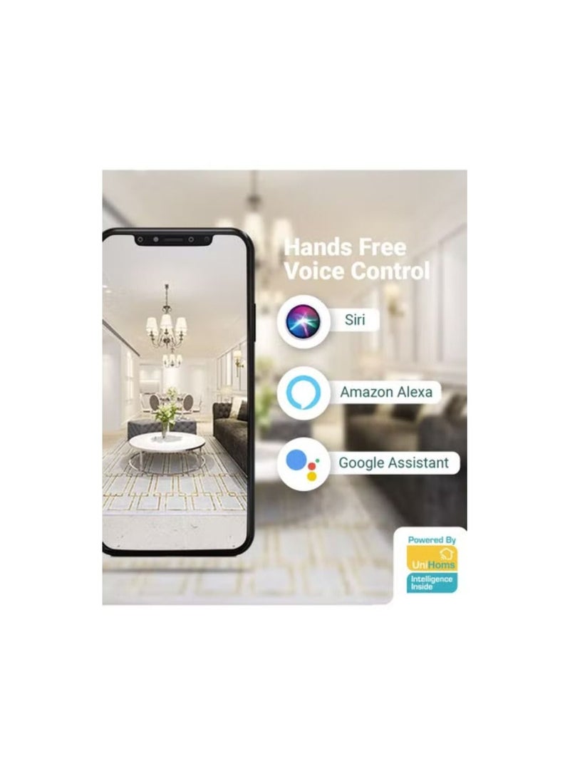Unihome - Indoor WiFi Camera Full HD Motion Detection and Tracking with Two Way Audio Compatible with Siri Alexa - Image 1