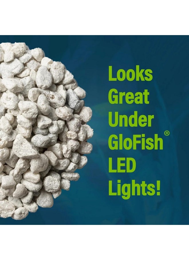جلو فيش حصى حوض أسماك GloFish، وزن 5 أرطال، لون أبيض، يُكمل أحواض GloFish (29022)  - Image 5