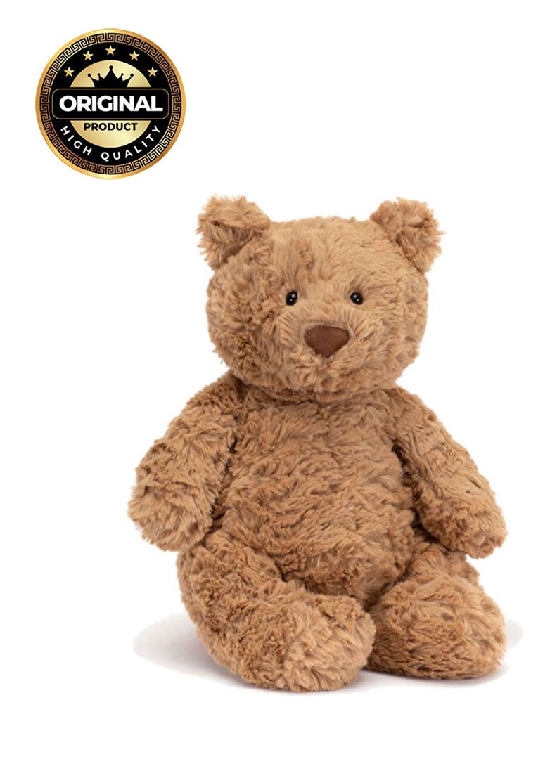 Jellycat Bartholomew Bear - medium Plush – Soft Stuffed Toy with Cordy Legs, Cute Valentine’s Gift for Kids & Adults, Collectible Jellycat,  22cm - Image 1