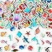JULBEAR 300 Pieces Ocean Sea Animal Foam Stickers Bulk SelfAdhesive Tropical Fish Sea Creature Stickers Sea Turtles for Arts Crafts Ocean Theme Party Favors Decoration Home DIY Supplies - Image 3