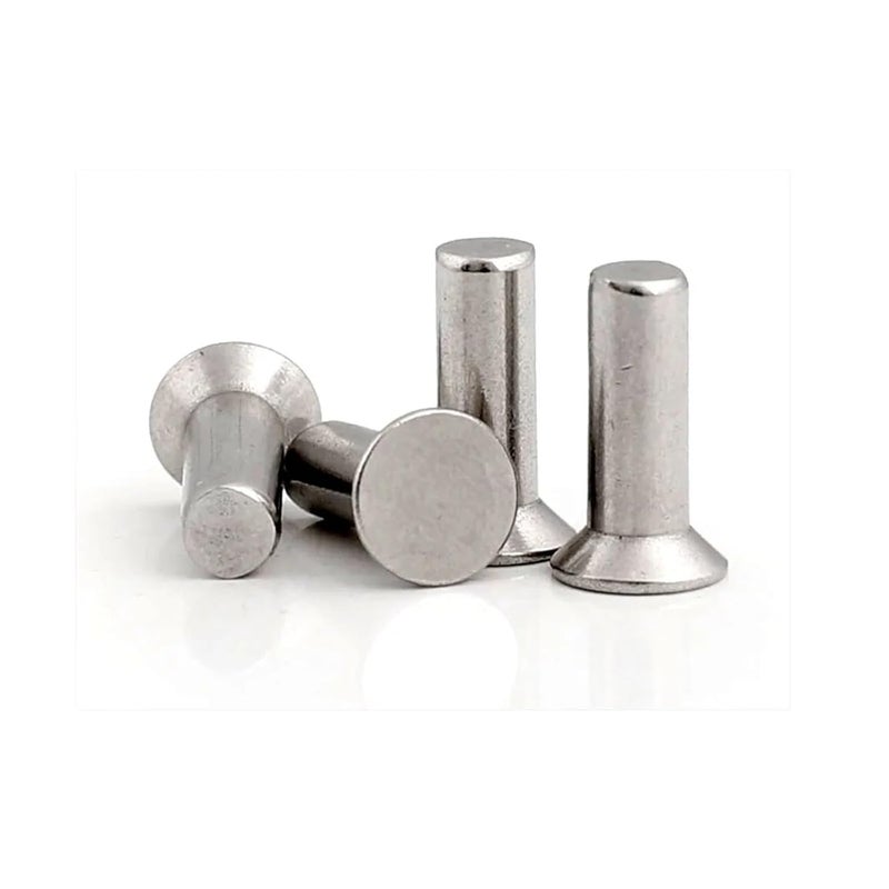 Solid Rivet 5/100pcs Solid Aluminum Flat Countersunk Head Punch Self-plugging Rivet(10pcs M6,14mm) - Image 3