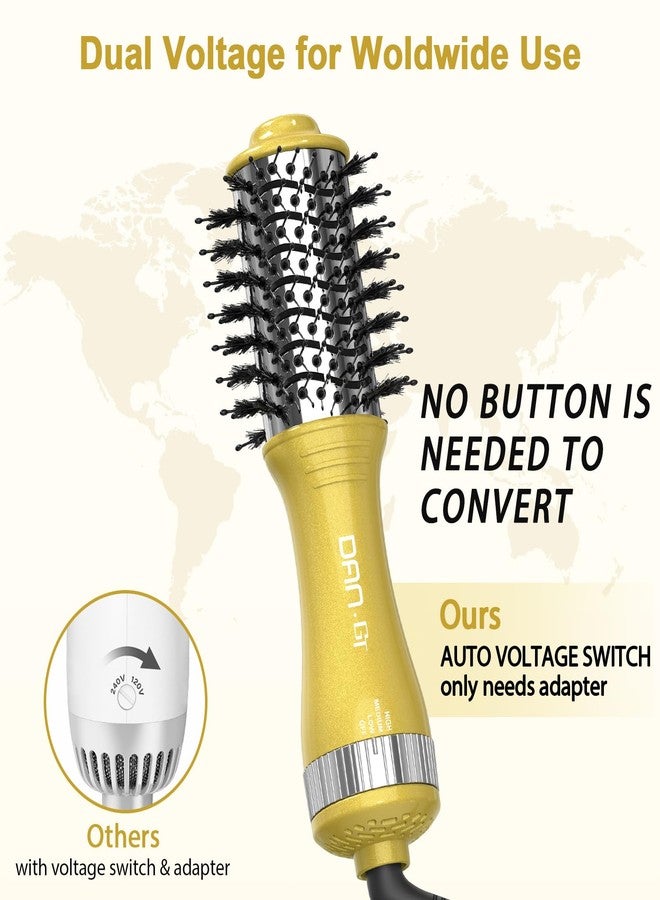 DAN Technology Hot Air Brush & Mini Curling Wand Set - 1 Inch Travel Set with 3 Temperature Settings (1 Inch) - Image 2