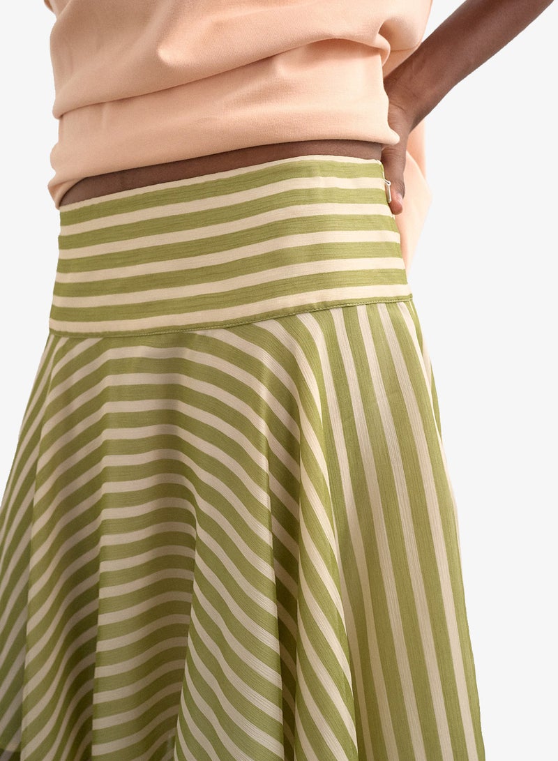 TOPSHOP Hanky Hem Mini Skirt Woven - Image 3