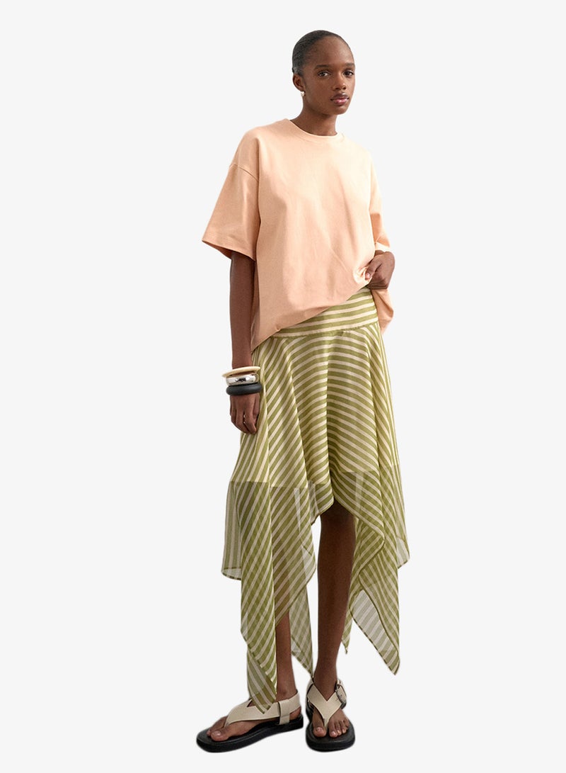 TOPSHOP Hanky Hem Mini Skirt Woven - Image 5