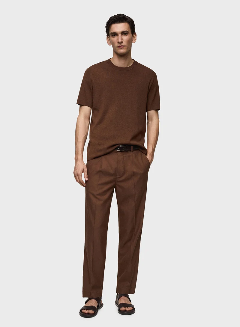 Mango Man Essential Crew Neck T-Shirt