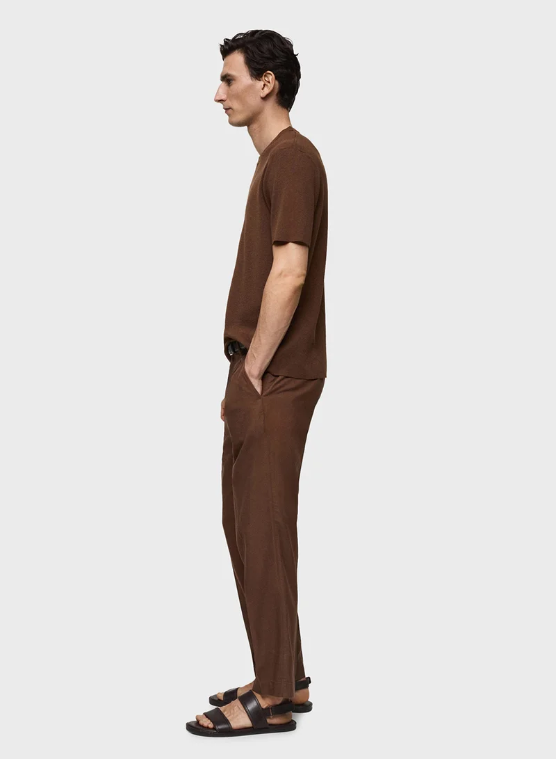 Mango Man Essential Crew Neck T-Shirt