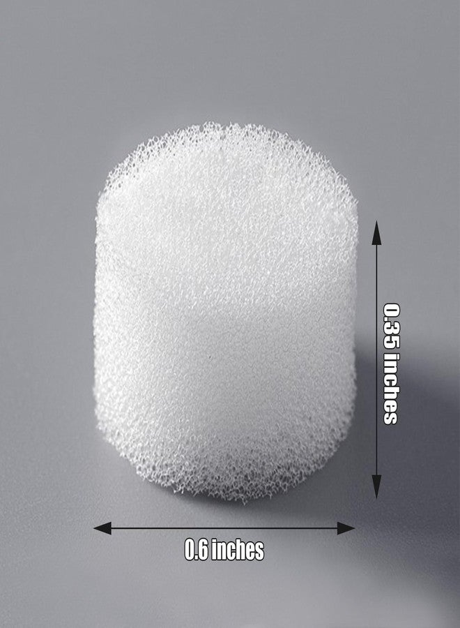 BHUCUTU 100 Pieces Air Filter Sponge for Compressor System Accessories Round White Sponge Air Filter Replacement for Compressor System (White) - Image 2