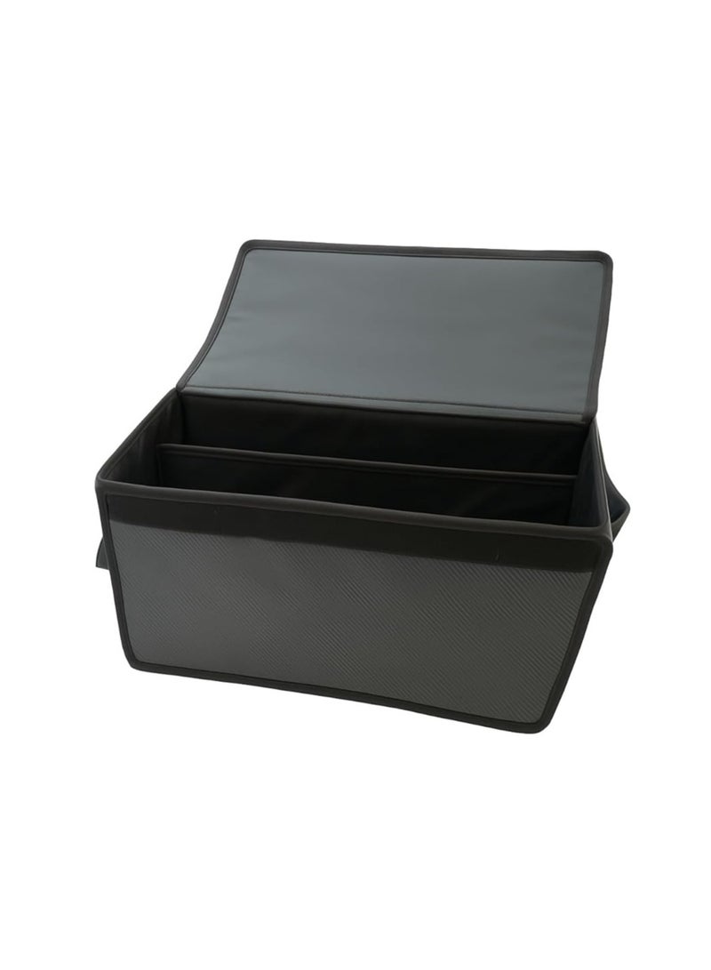 Heavy-Duty Car Trunk Organizer Box – Foldable Waterproof Cargo Storage Box with Lid, Side Pockets, and Adjustable Straps – Universal Fit for SUVs, Cars, and Trucks - Image 4