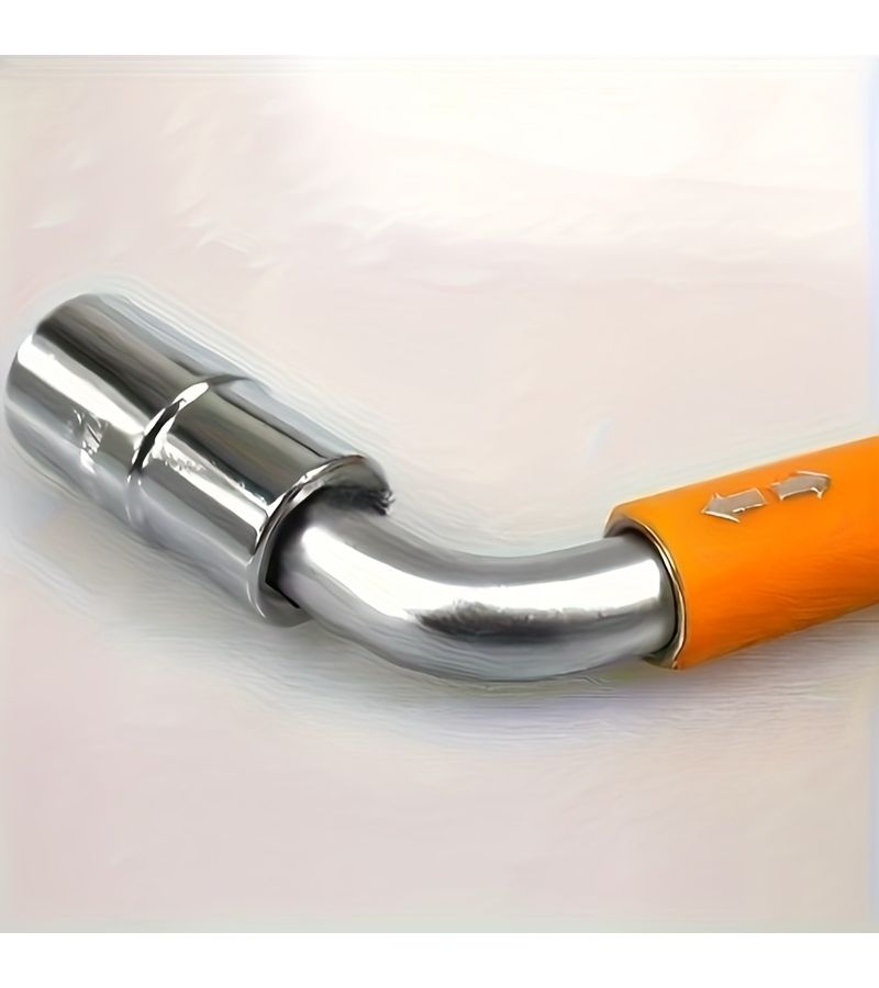Orange Heavy Duty Telescoping Lug Wrench With 17 19 21 23mm Sockets - Image 5