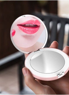 POWER N Power In - 4000 mAh power bank with women's mirror and three-level lighting - pink color  - Image 2