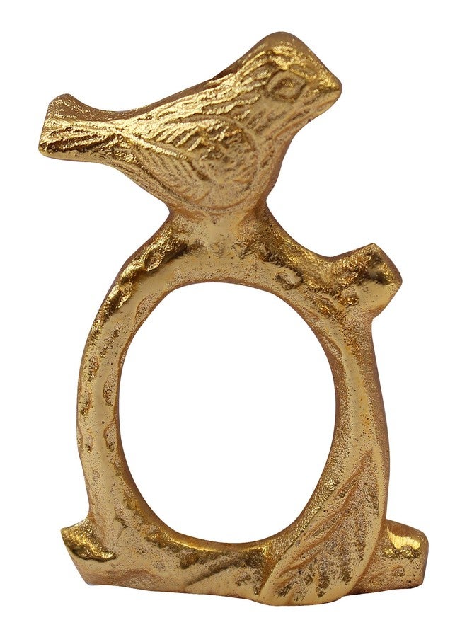 ITOS365 Handmade Songbird Bird on Tree Branch - Aluminium Metal Napkin Rings Set of 8 Holder for Dinning Table Parties Everyday (Pack of 8) - Image 1