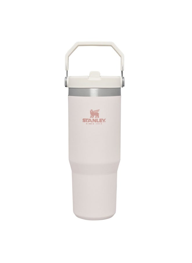 Stanley Stanley IceFlow Flip Straw Water Bottle With Straw 0.88L - Keeps Cold For 12+ Hours - Leakproof - Stainless Steel Water Bottle - BPA-Free Travel Mug - Easy to Carry - Dishwasher Safe - white/cream  - Image 1