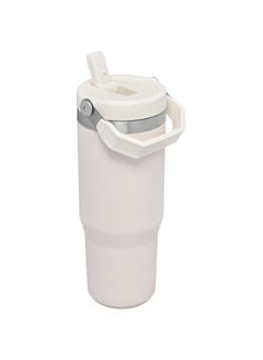 Stanley Stanley IceFlow Flip Straw Water Bottle With Straw 0.88L - Keeps Cold For 12+ Hours - Leakproof - Stainless Steel Water Bottle - BPA-Free Travel Mug - Easy to Carry - Dishwasher Safe - white/cream  - Image 3