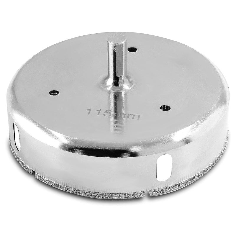 Luomorgo 115mm/4 1/2 inch Diamond Hole Saw, 1.1 inch Cutting Depth Diamond Diamond Drill Bits for Glass Ceramic Marble Porcelain Tile Granite Quartz Gemstone - Image 4