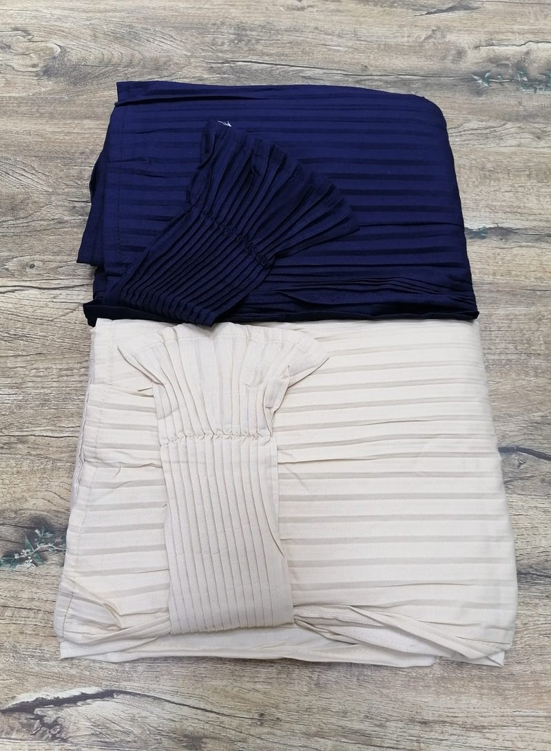 مون 2/شرشف صلاة مرد قطن ناعم ومريح للغاية  يتضمن طرحة ويغطي الجسم بالكامل بمقاس موحد وواسع مناسب لجميع الأجسام - Image 2