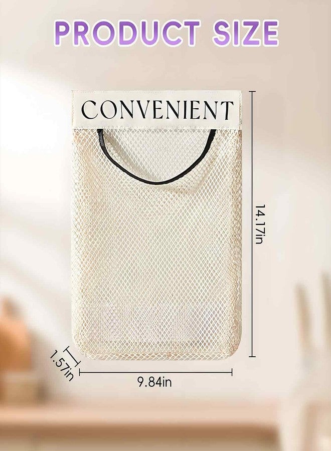 Waaqkid 2 Pack Grocery Bag Holder for Plastic Bags, Shopping Bag Storage Dispenser under Sink with Sticky Wall Mount - Image 2