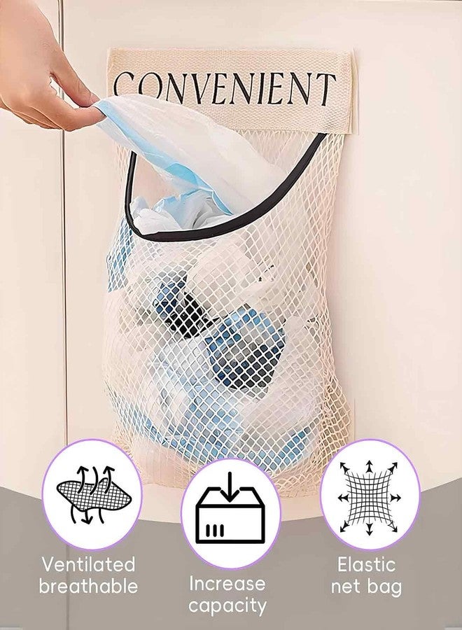 Waaqkid 2 Pack Grocery Bag Holder for Plastic Bags, Shopping Bag Storage Dispenser under Sink with Sticky Wall Mount - Image 5