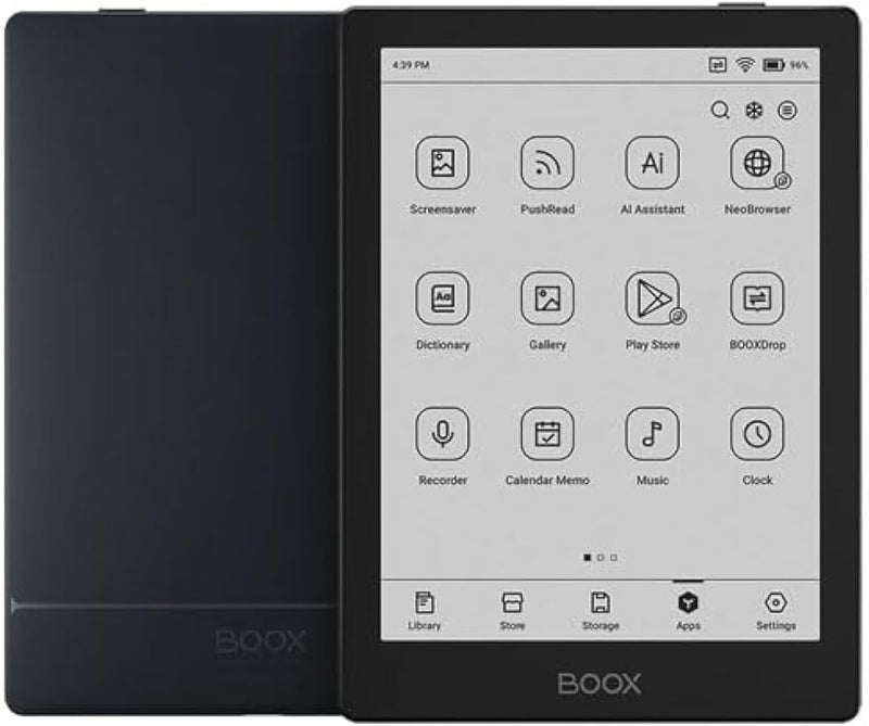6" Go 6 E-Paper E-Reader with front light, 330 PPI Display, 2GB RAM + 32GB ROM, Android 11 with free magnetic Case